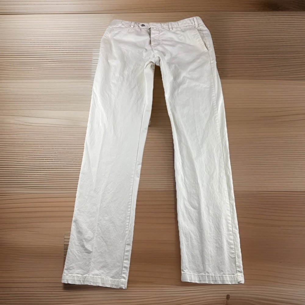 Suitsupply Porto Khakis Pants Men's 34x34 Beige Button Fly Slacks Chinos READ